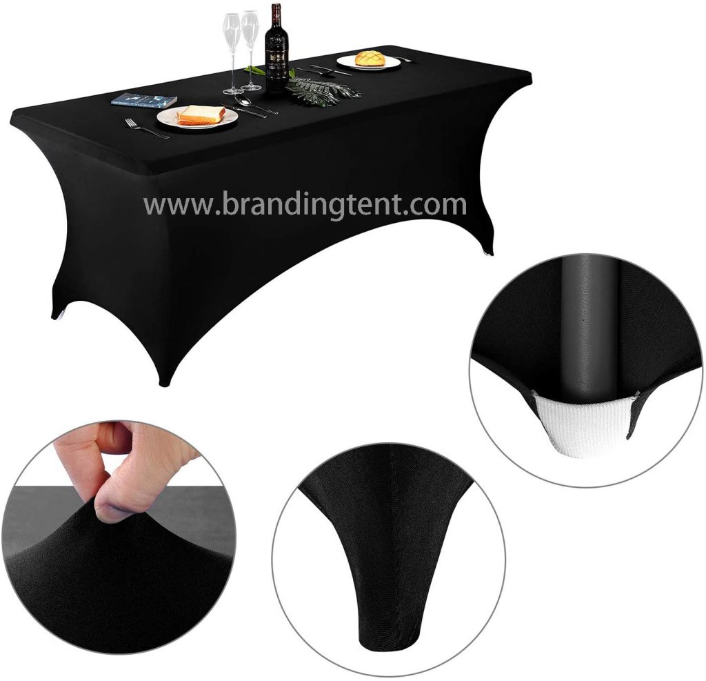 table cover, tradeshow table cloth, customized logo printing stretch table cover