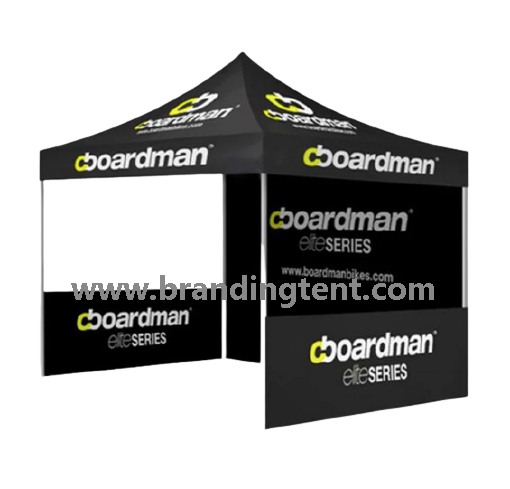 Walled inflatable booth setup for indoor exhibition activations