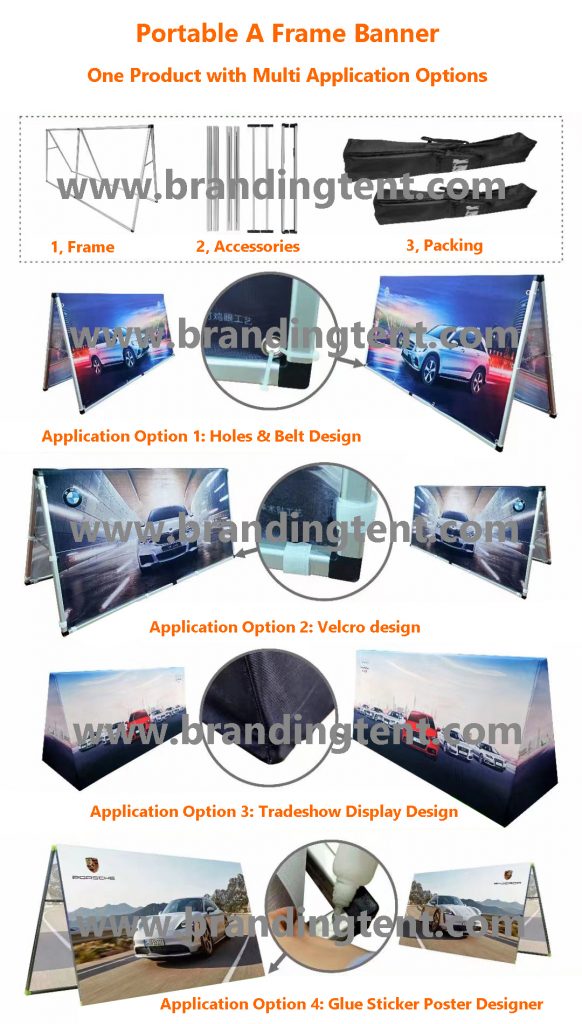 New Design A Frame Banner with multi Application options
