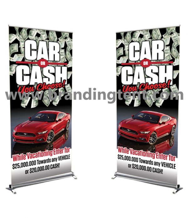 Captivating Roll Up Banner, Portable Brand Showcase,