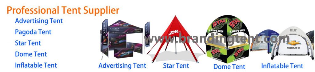 brandingtent.com tent banner, about us banner