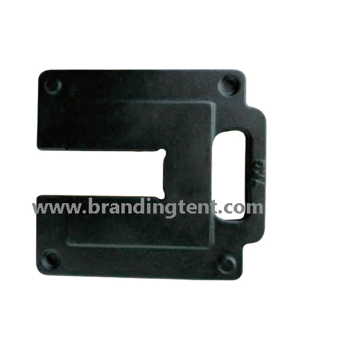 Steel canopy weight base plate