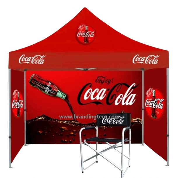 Pagoda tent, Advertising tent, 3full walls for Coca Cola