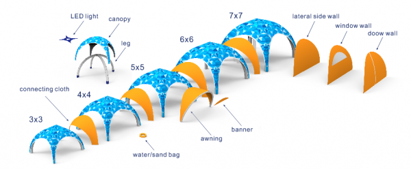 inflatable tent, Arc Tent: Skyward Stretch of Style, Portable Advertising Arc Tent,