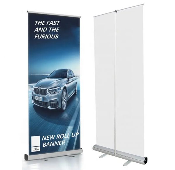 Standout Roll Up Display, Portable Marketing Marvel, Eye-Catching Roll Up Stand,