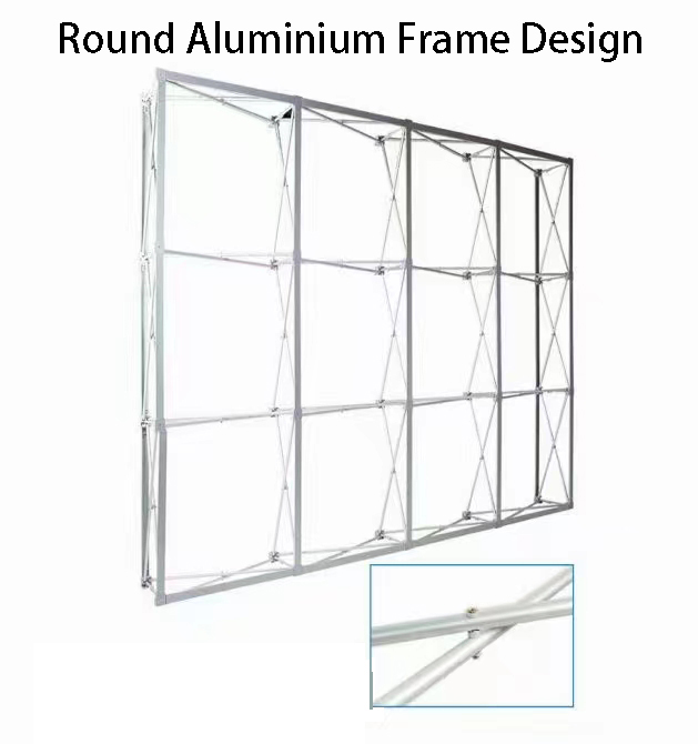 tradeshow display round tube frame design