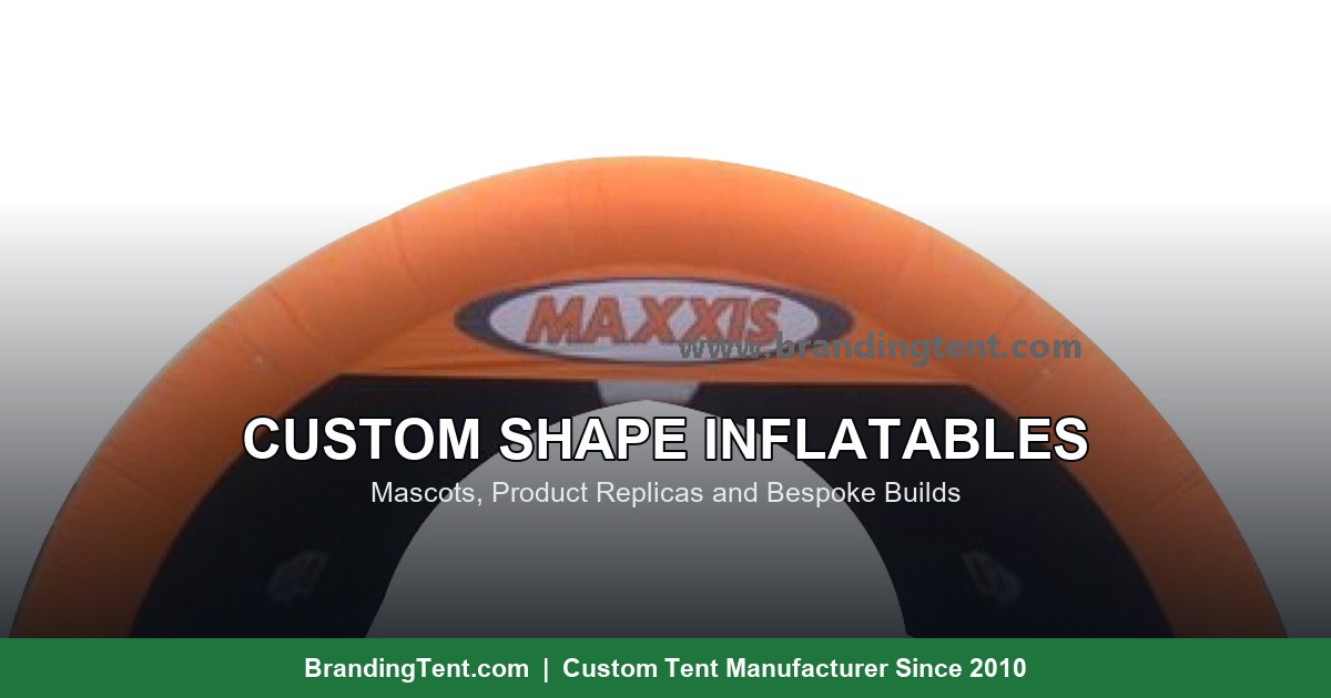 Custom shape inflatable arch gate - mascots, product replicas and bespoke builds guide