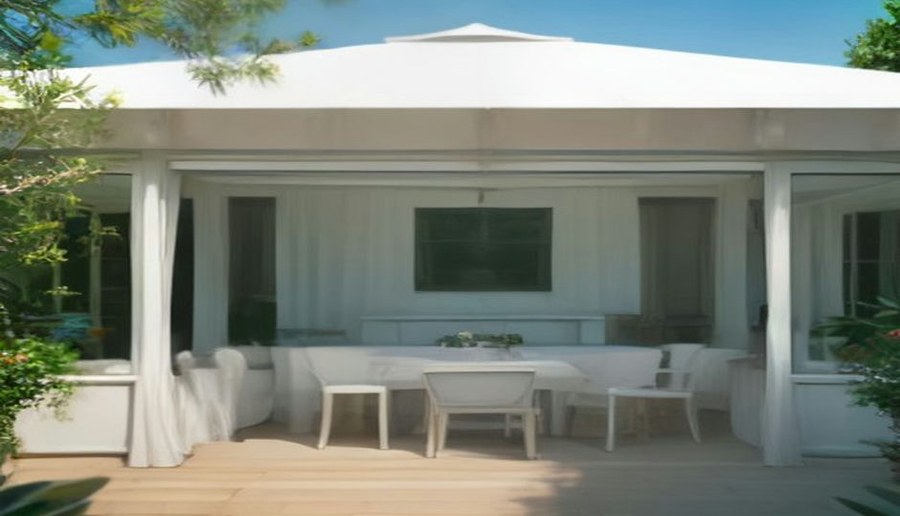 Custom Pagoda Tents - Walled modules 3x3-6x6m by Besda BrandingTent