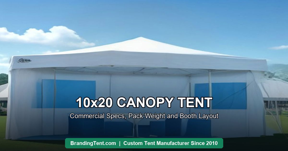 10x20 canopy tent commercial guide: walled booth canopy, AI illustration by Besda BrandingTent