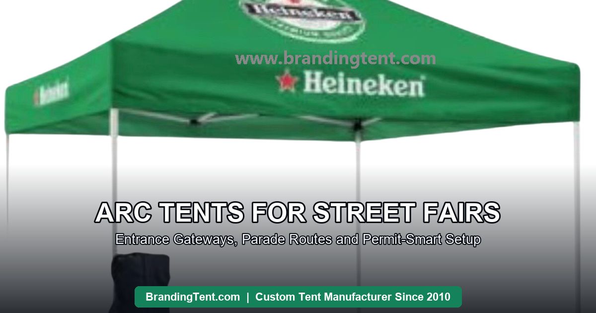 Printed pop-up stall tent with walls serving as a street fair vendor stand