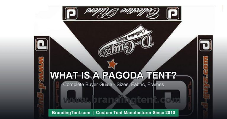 Black high-peak pagoda tent - what is a pagoda tent guide