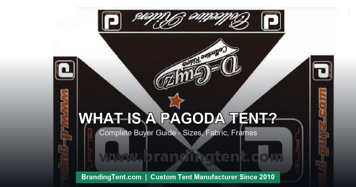 Black high-peak pagoda tent - what is a pagoda tent guide