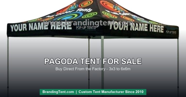 Red and black branded pagoda tent - pagoda tent for sale guide
