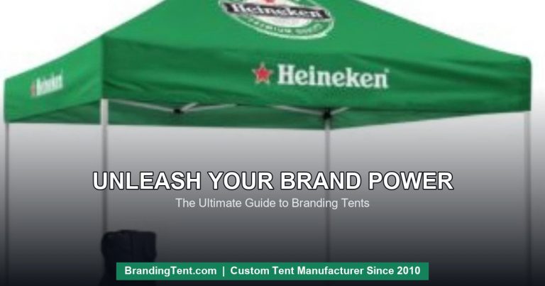 Green Heineken branded tent - unleash your brand power